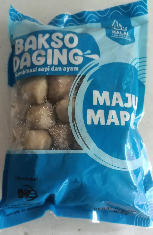 Bakso Daging Sapi Istimewa Maju Mapan Biru 650 Gram Isi 50 Pcs