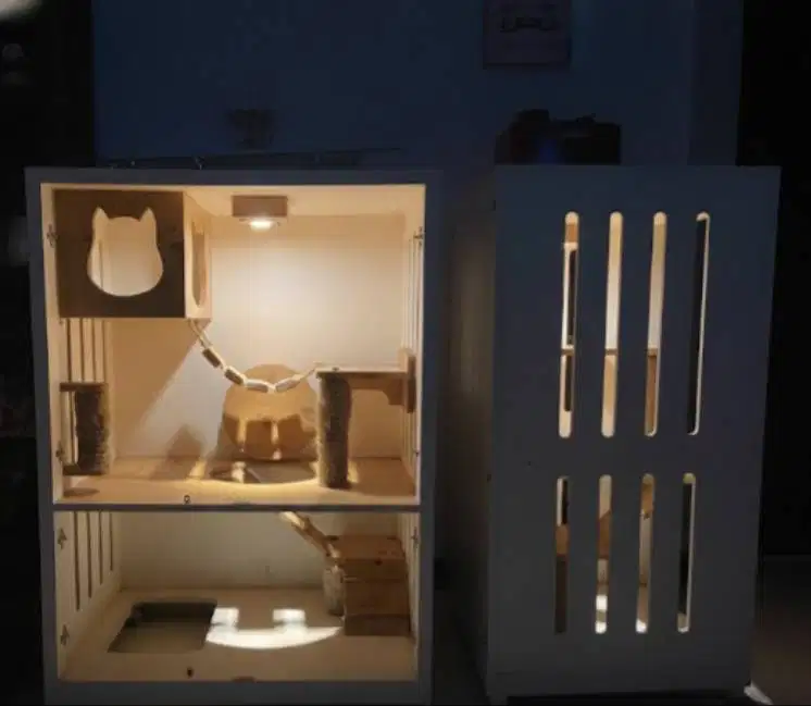 kandang kucing estetik