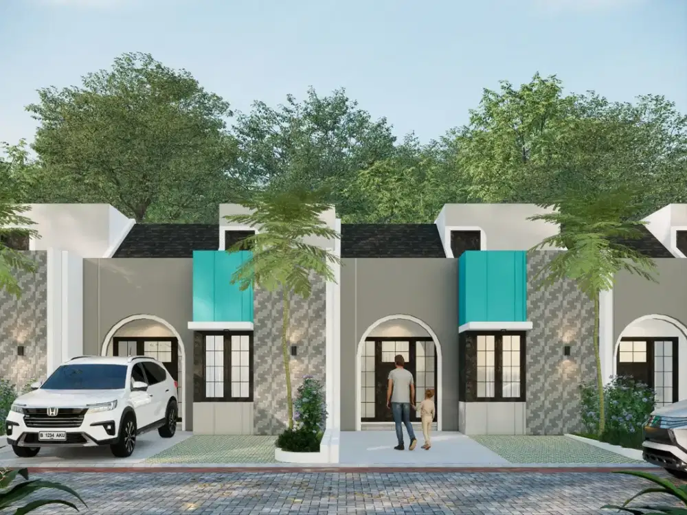 Rumah Mewah 1 Lantai Dengan Rooftop