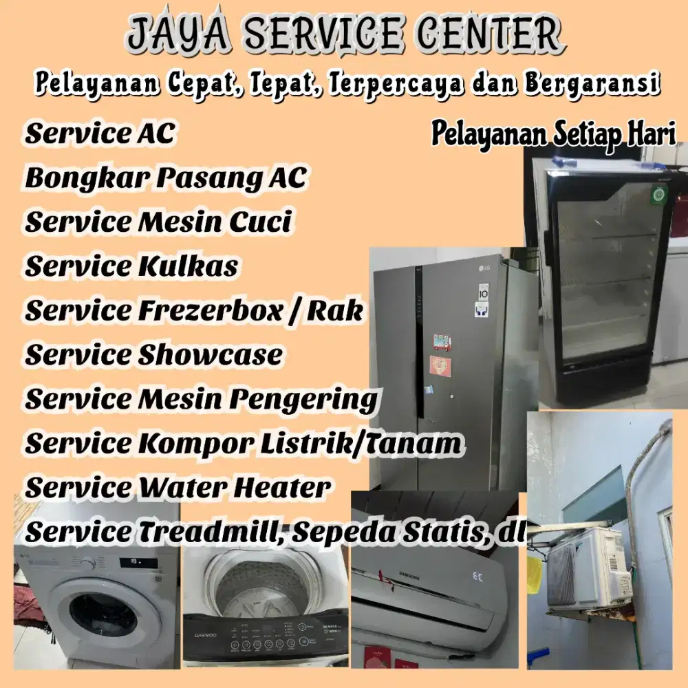 Service Mesin Cuci Kulkas Frezerbox Bongkar Pasang AC Servis AC Tandes