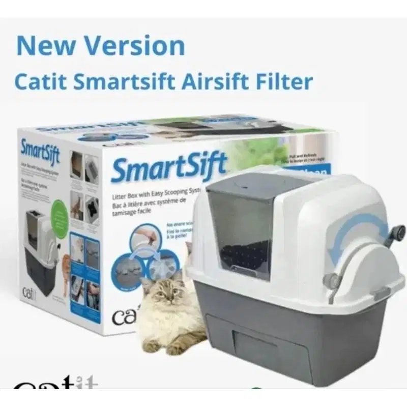 Bak Pasir Kucing Besar Toilet Otomatis Catit Sifting Smartsift Cat Pan