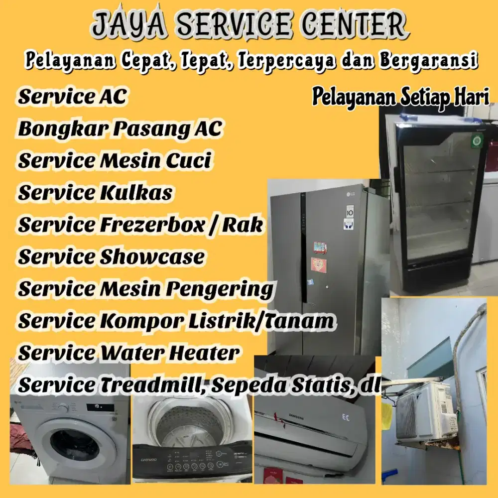Service Kulkas Frezer Bongkar Pasang AC Servis AC Mesin Cuci Pakuwon