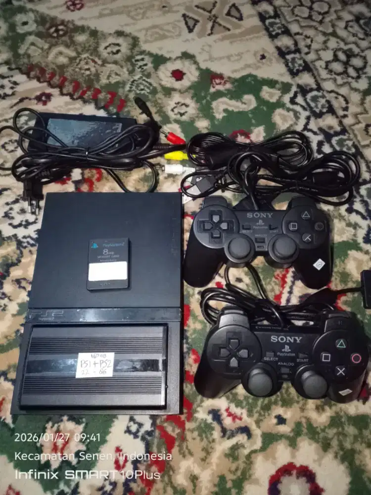 Ps2 slim matrix HDD 160GB ada game PS1 & PS2