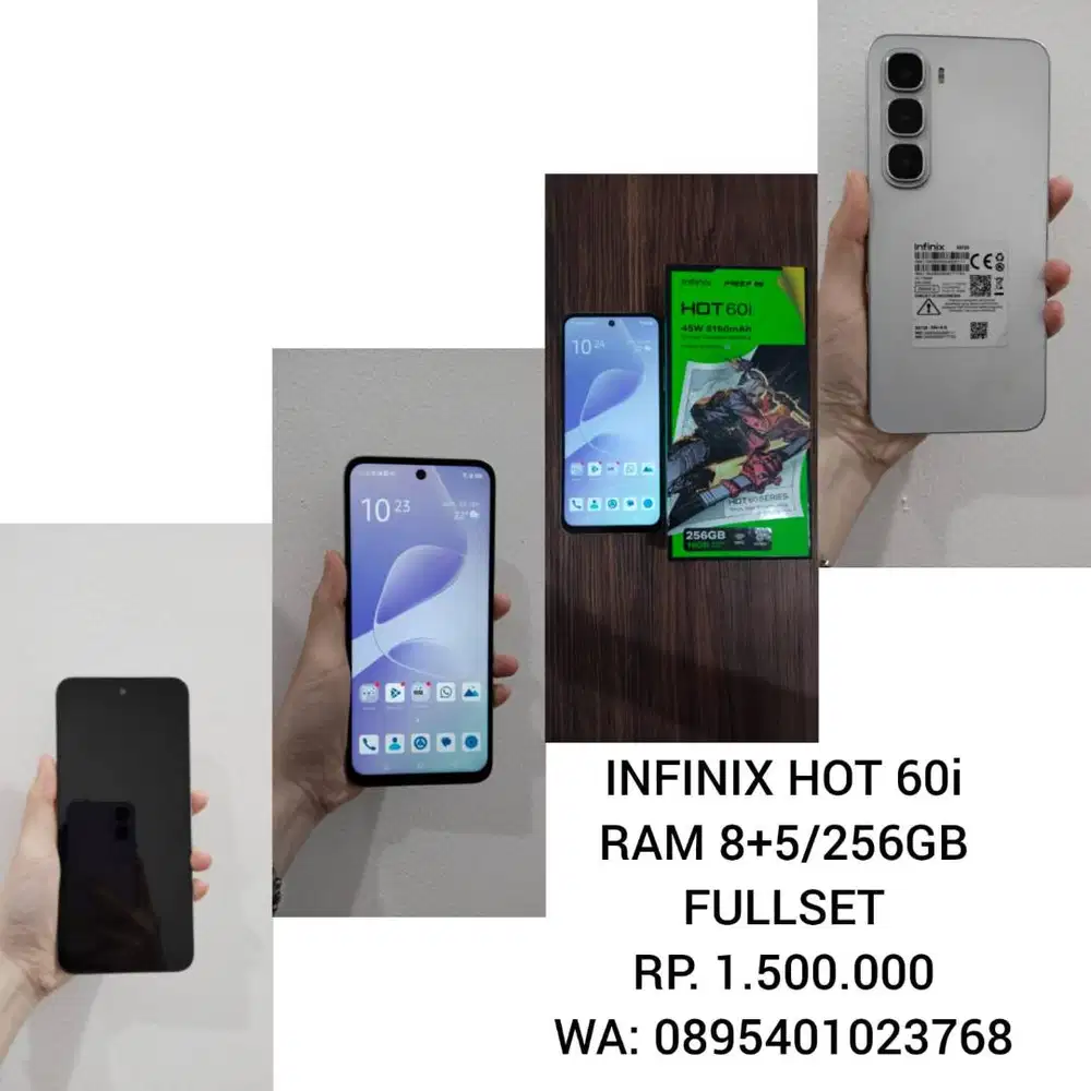 Infinix Hot 60i 8+5/256GB | RAM Besar | Storage Lega