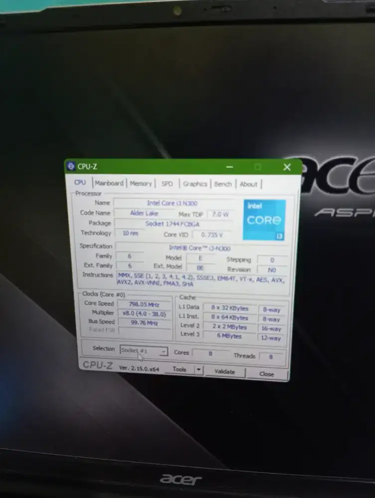 Laptop Acer aspire lite 14