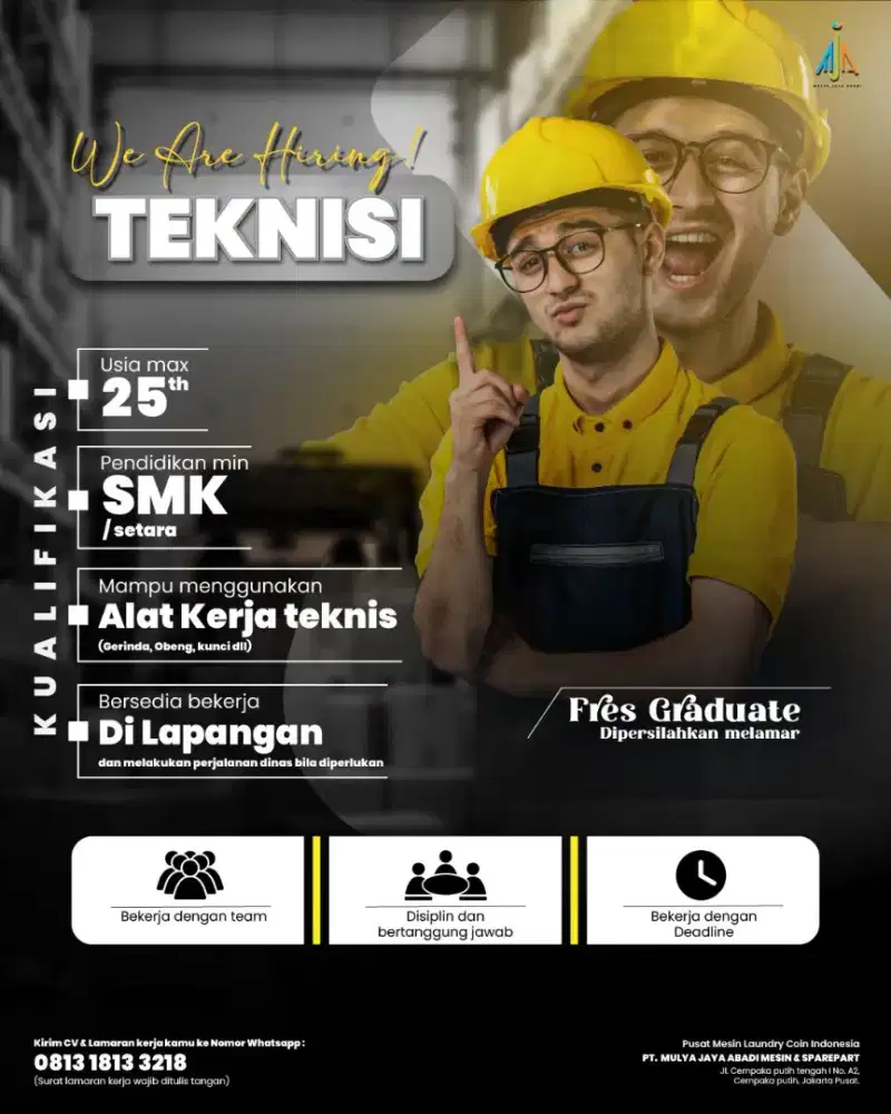 LOWONGAN TEKNISI