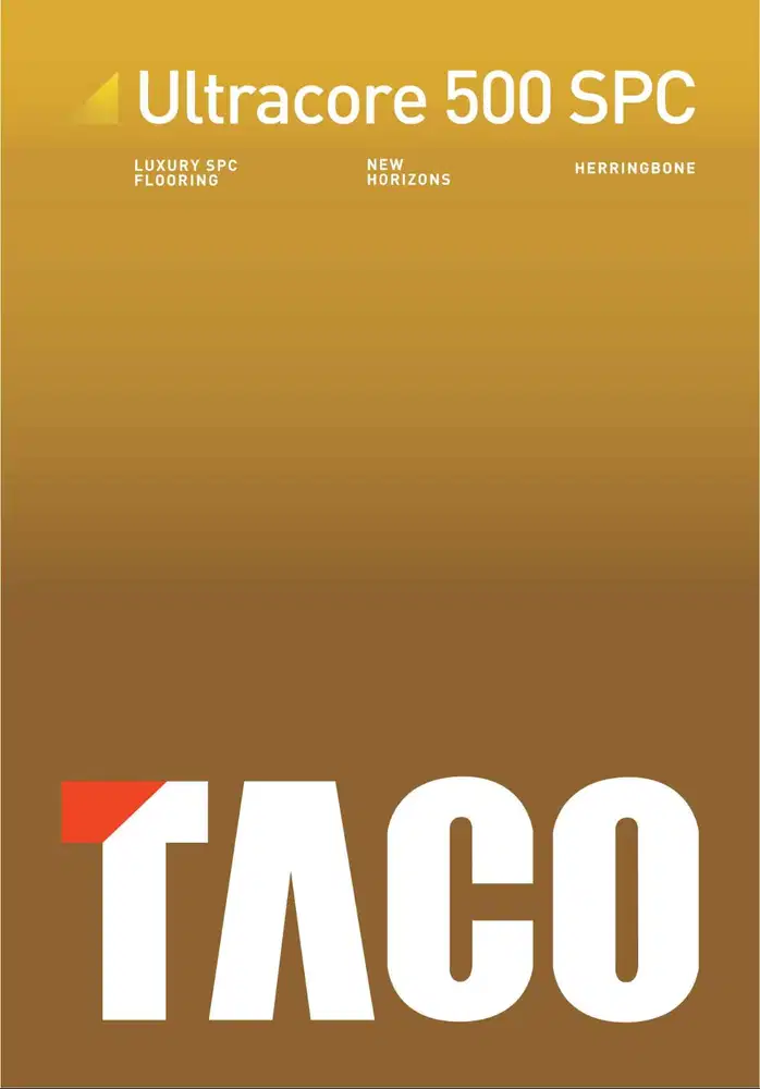 SPC Herringbone TACO Original – Lantai SPC Anti Air Motif Kayu Premiu