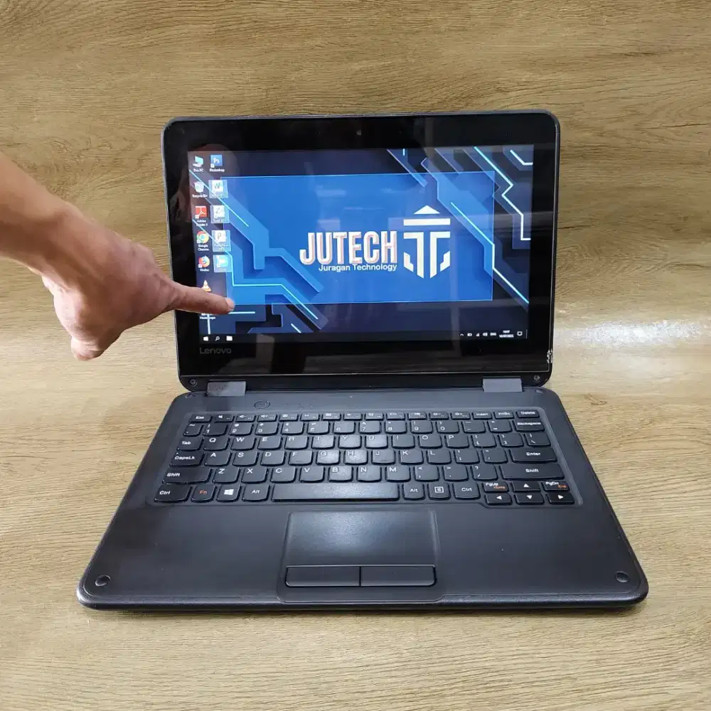 2in-1 Laptop Lenovo Slim Ram 4GB Touchscreen + Layar Lipat