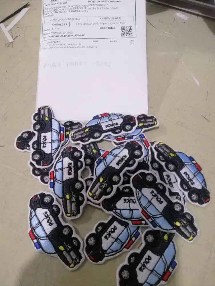 Lowongan Cewek Packing Online Shop & Finishing Product Emblem Bordir