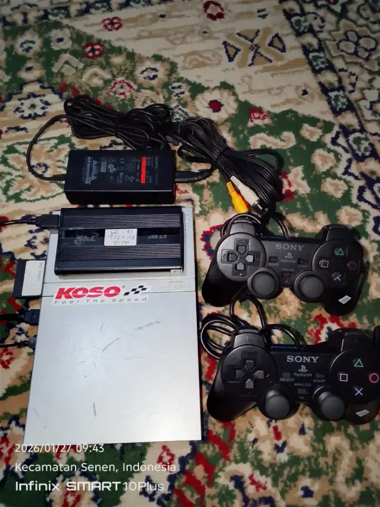 Ps2 slim mcboot HDD 160GB ada game PS1 &PS2