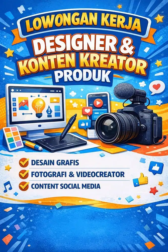 Dicari konten kreator edit produk toko online
