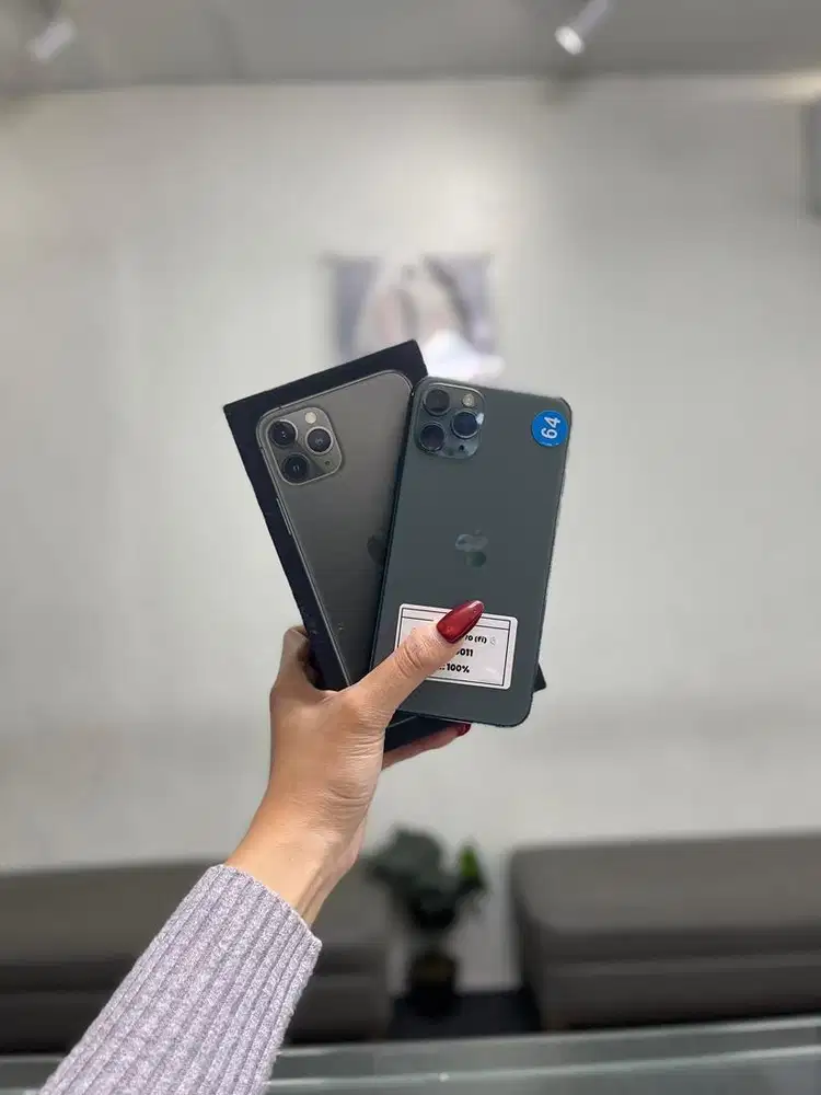 iphone 11 PRO 64GB -FI fullset mulus terima tt cod kredit