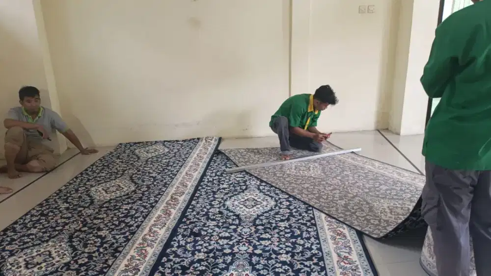 jual karpet masjid jogja pasang rapi presisi