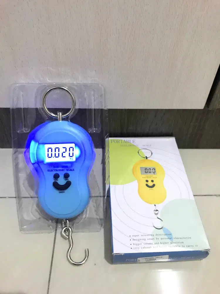 Timbangan Barang Portable Digital Gantung 50kg Koper 50 kg Smile Scale