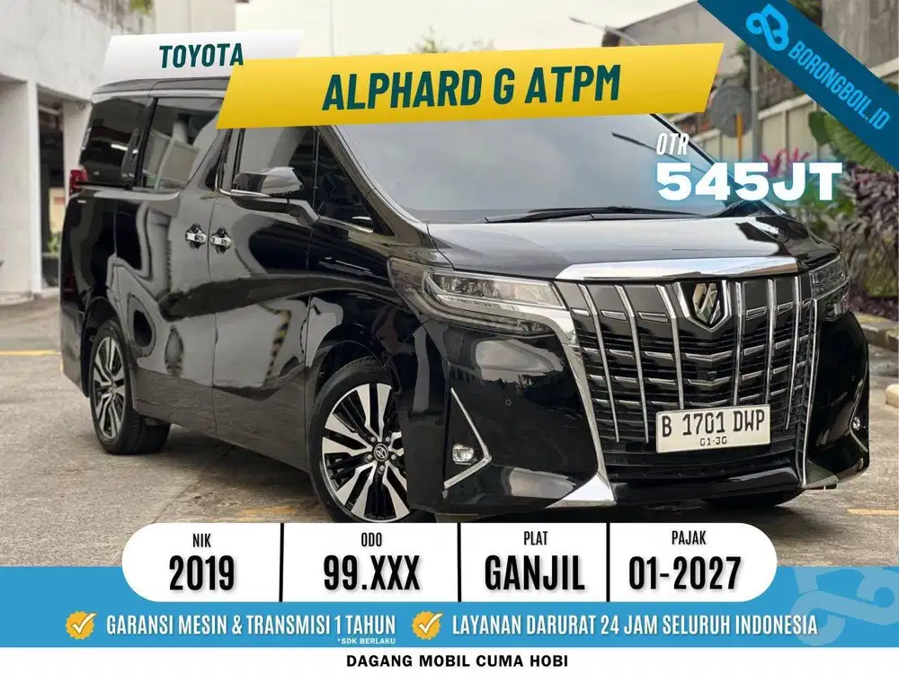 TOYOTA ALPHARD G ATPM 2019 HITAM TERMURAH ISTIMEWA