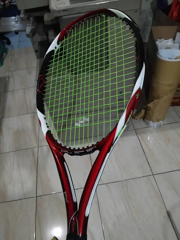 Raket Wilson Ori K Faktor warna merah mulus