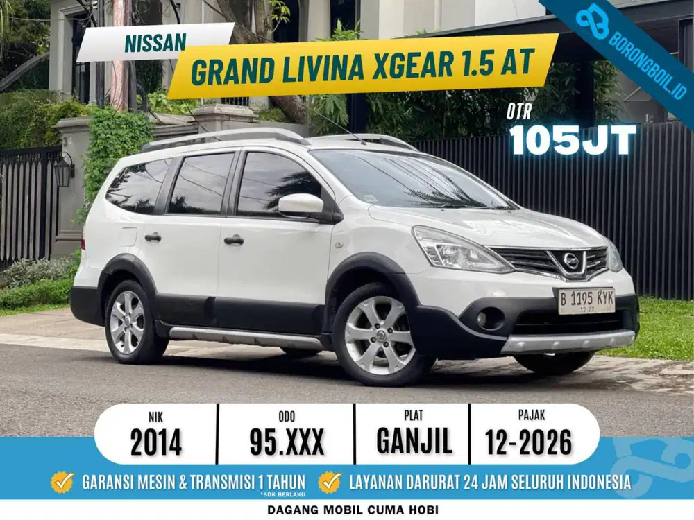 Nissan Grand Livina XGear 1.5 at 2014 Putih