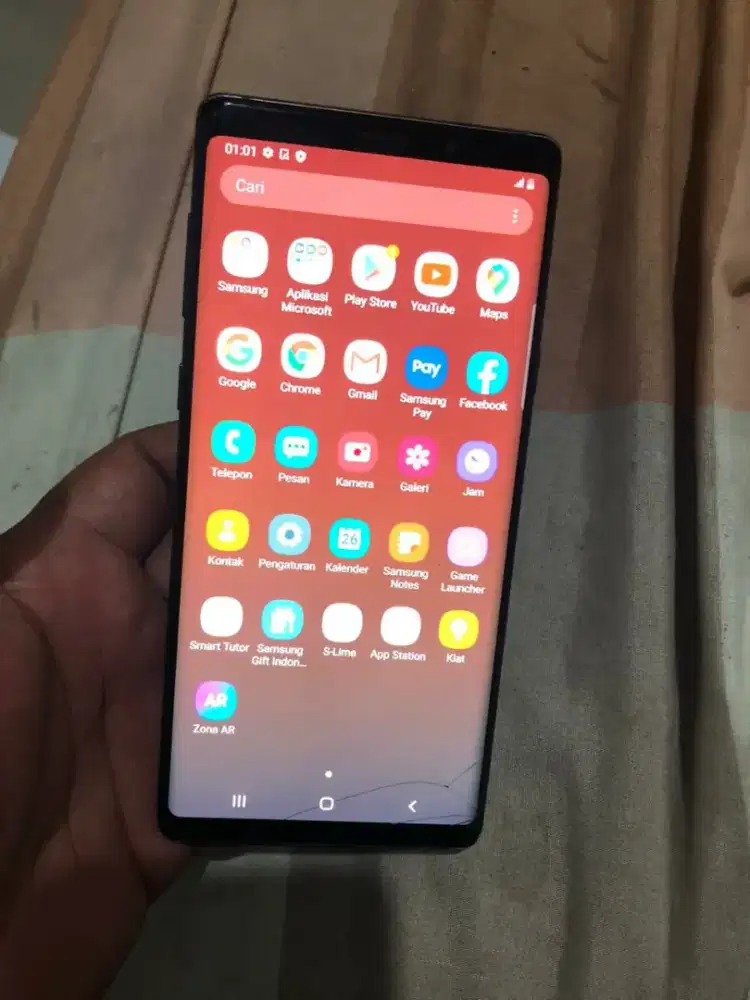Samsung note 9 6/128 gb bebas reset retak halus