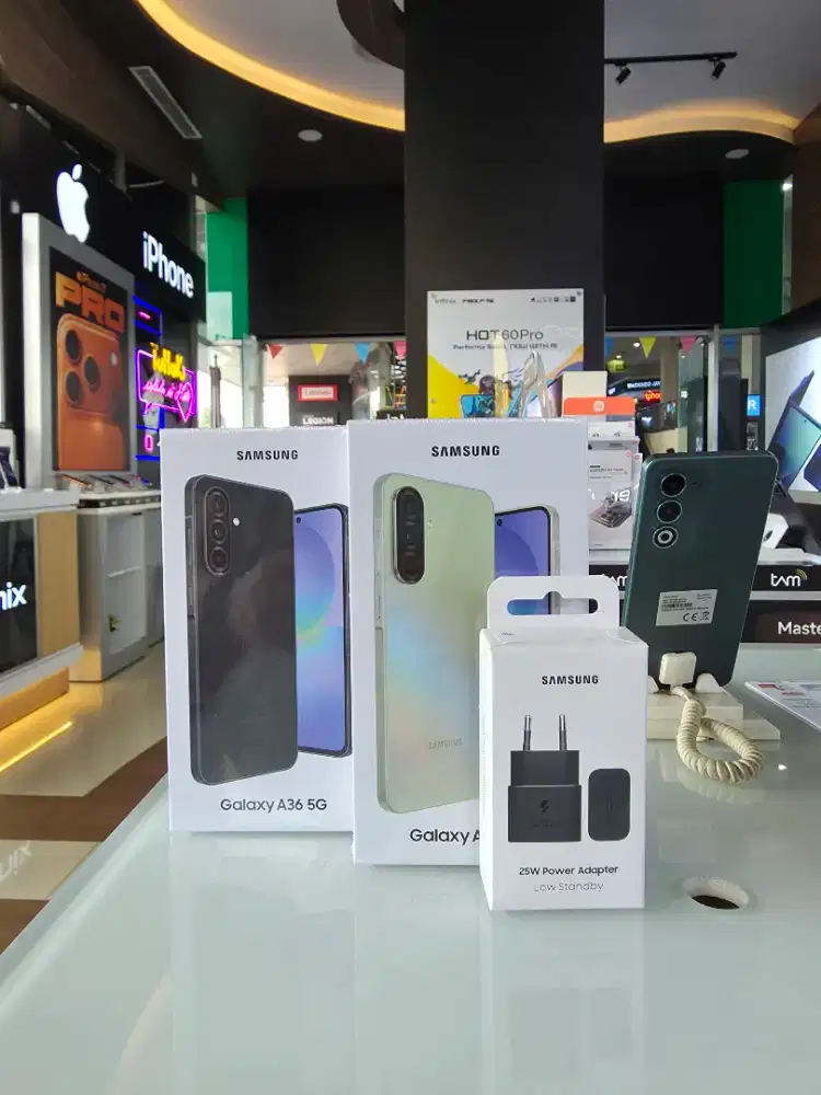 FREE ADAPTOR 25W! SAMSUNG A36 5G 8/256 BISA COD GARANSI SEIN