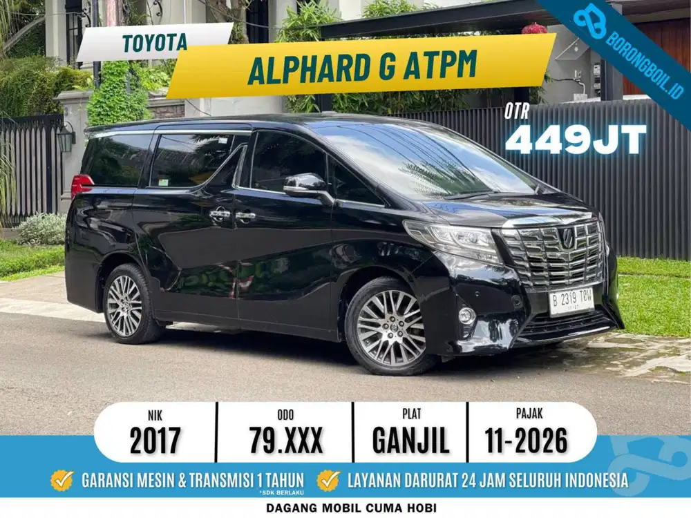 Alphard G ATPM 2.5 2017