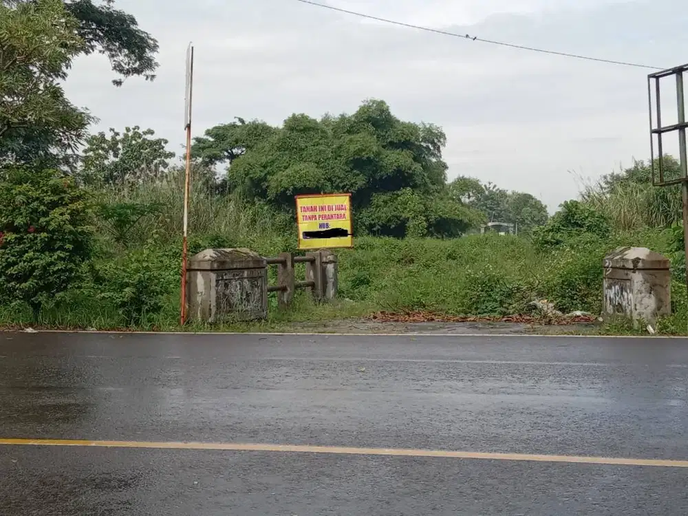 Tanah Jalan Utama Arteri Kota Slawi Tegal Purwokerto