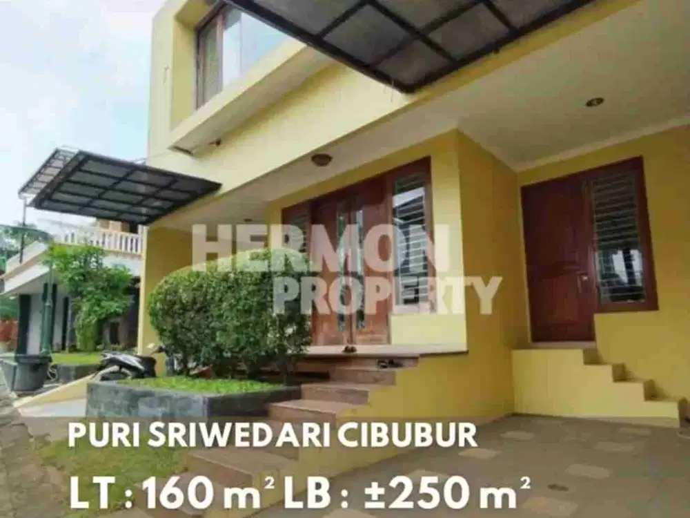 DIJUAL RUMAH - PURI SRIWEDARI CIBUBUR , HANYA 7 MENIT KE LRT HARJAMUKTI