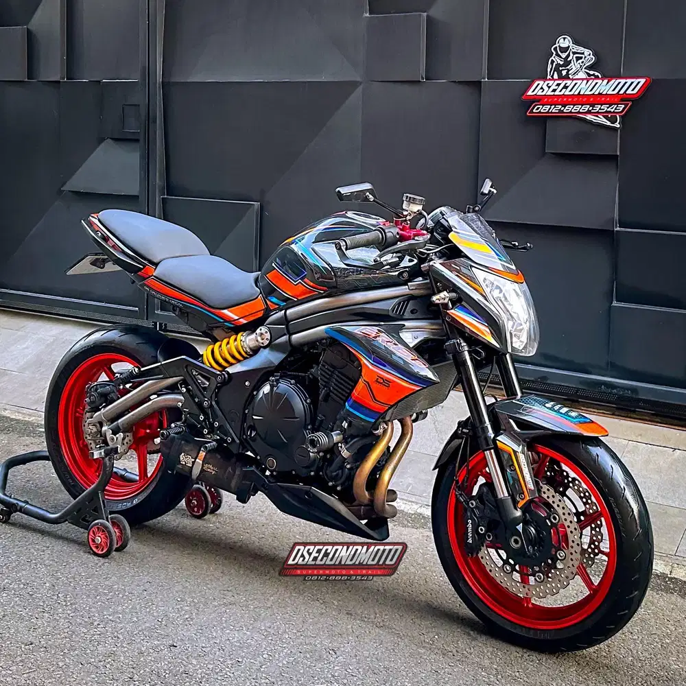 ER 6N FULL MODIF PART BRANDED ER6 MOGE 650CC SUPERMOTO TOURING RALLY