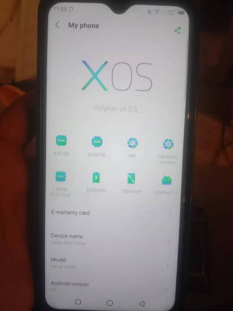 Infinix Hot 9 Play 4/64 Batang