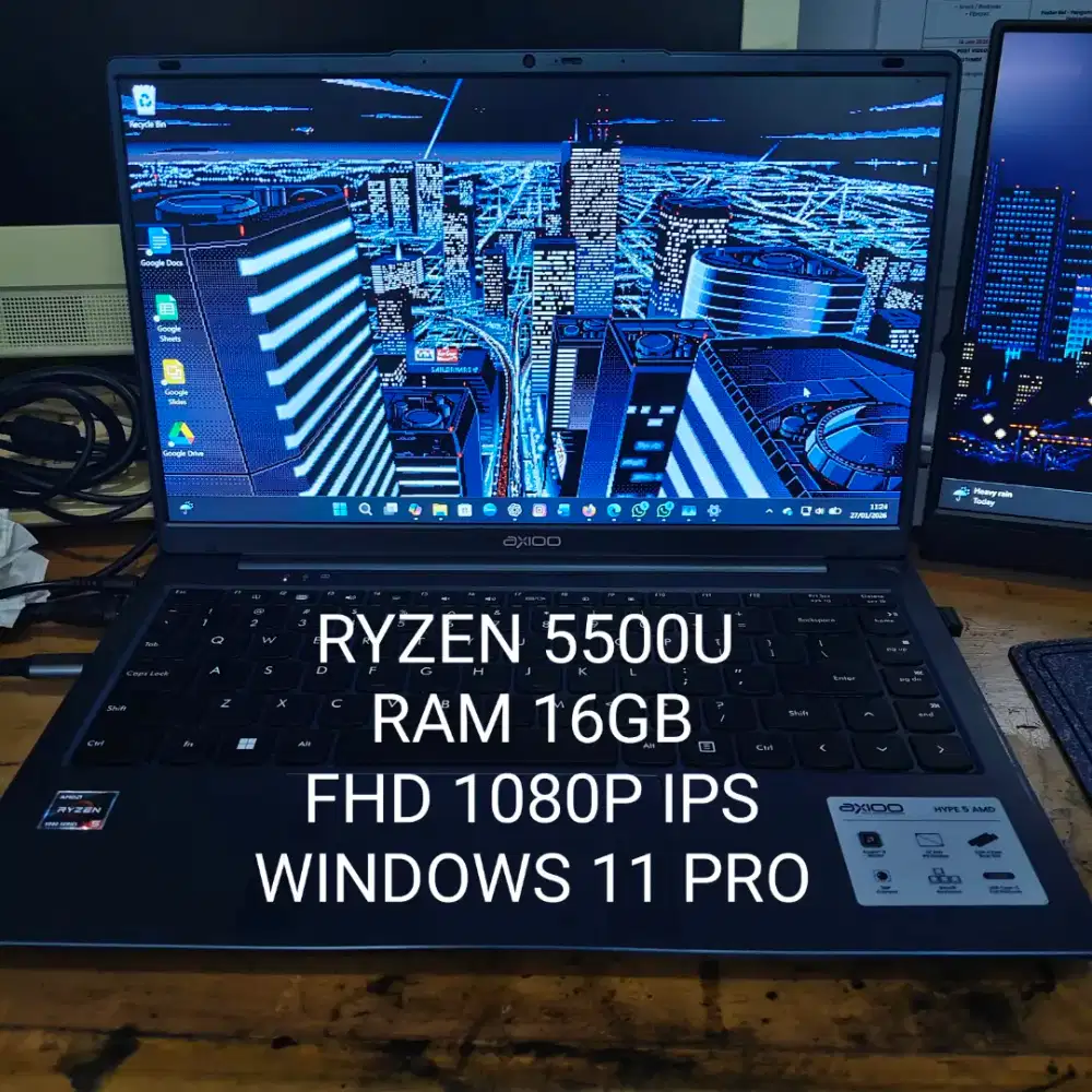Axioo Hype 5 AMD Ryzen 5 5500U | RAM 16GB | Win 11 Pro Mulus & Normal