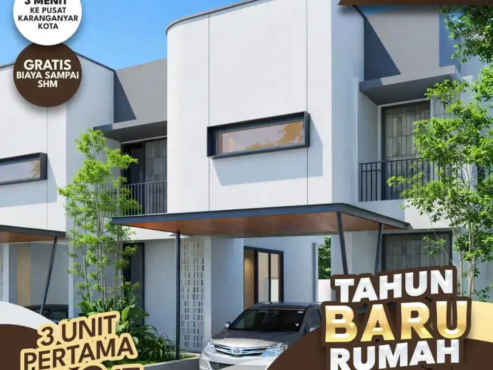 dijual perumahan baru 2 lantai di karanganyar kota harga 330 juta