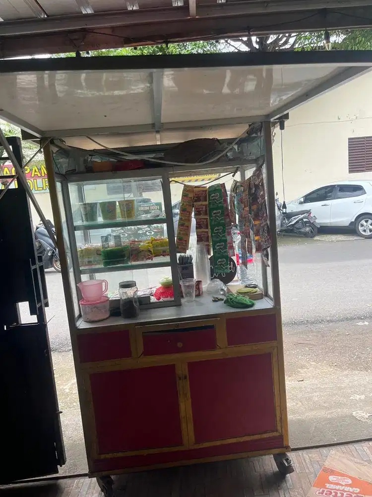 Gerobak  aluminium jualan