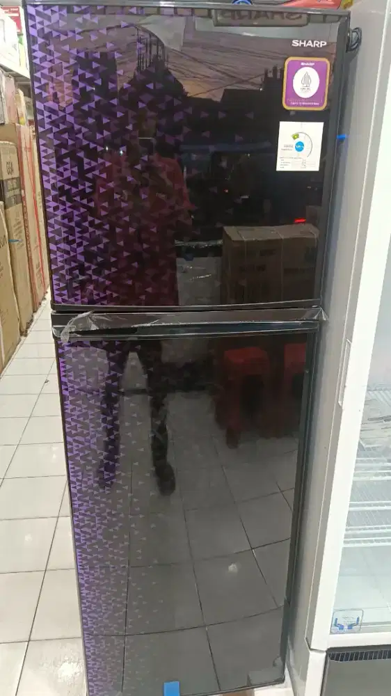 Promo Credit Kulkas Sharp 2 pintu bunga 0% free 1x cicilan