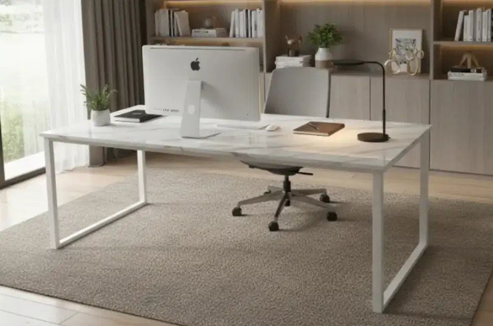 Meja meeting kantor (200cmx100cmx tinggi 75cm) bisa custom