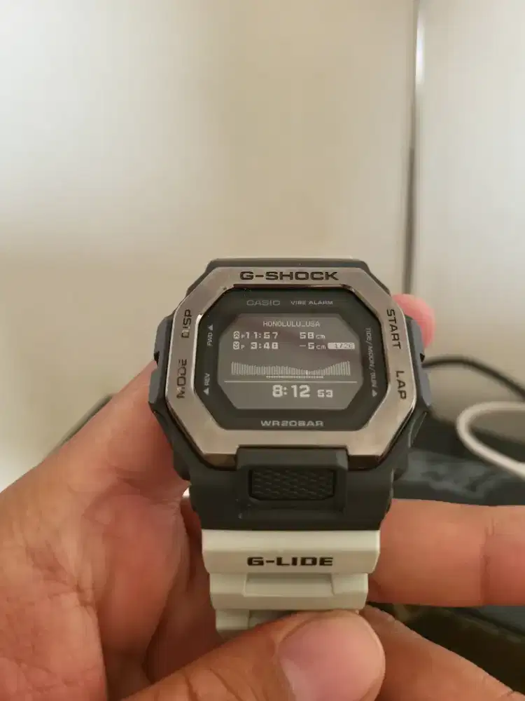 G-Shock G-Lide GBX-100 Ori Bluetooth Tide Graph