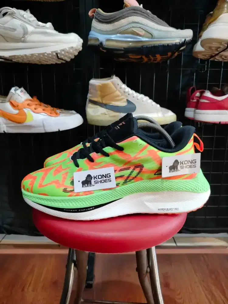 SEPATU SKECH GO RUN SPEED BEAST GREEN ORANGE 41