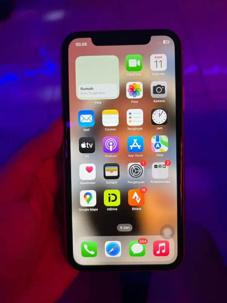 Jual iPhone XR 64 gb fullset