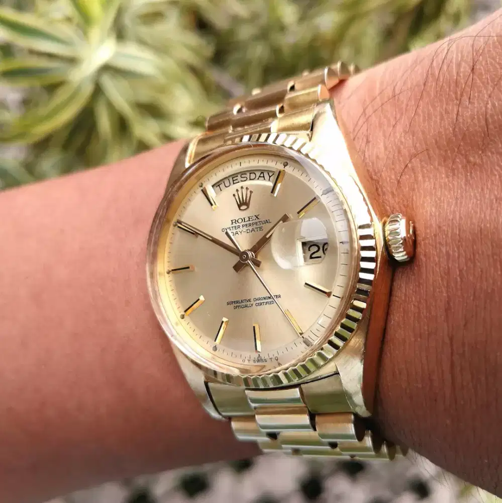 70s Vintage Rolex President 1803 Day Date 18k all yellow gold RARE