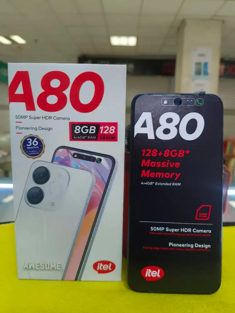 Jual Handphone Baru itel A80.8/128gb.ready