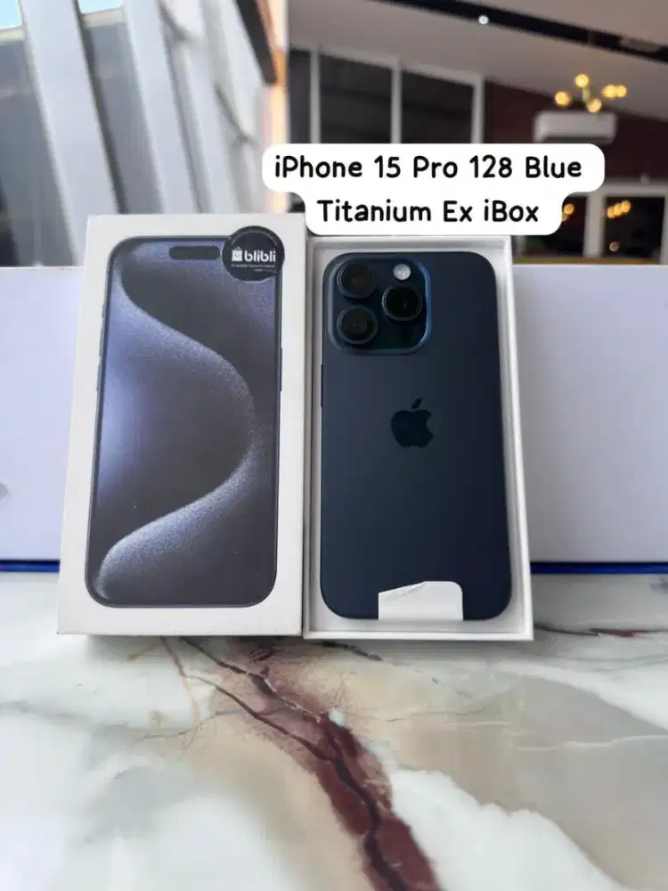 iphone 15 pro 128 blue titanium ex ibox
