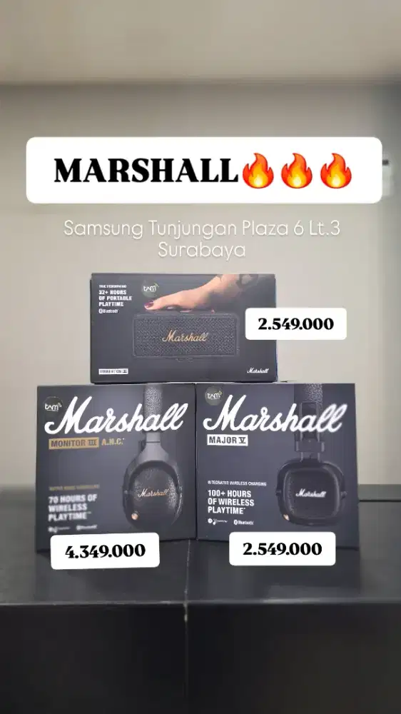 MARSHALLL Speaker, Headphone