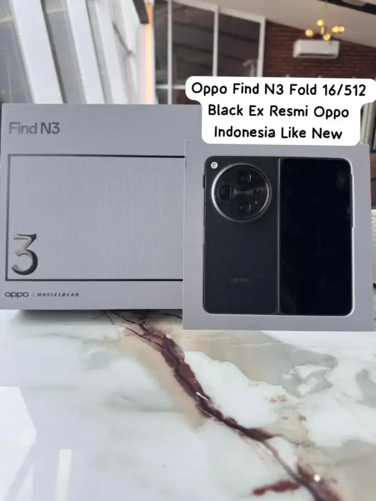 Oppo Find N3 Fold Black 16/512 Ex Resmi Oppo Indonesia