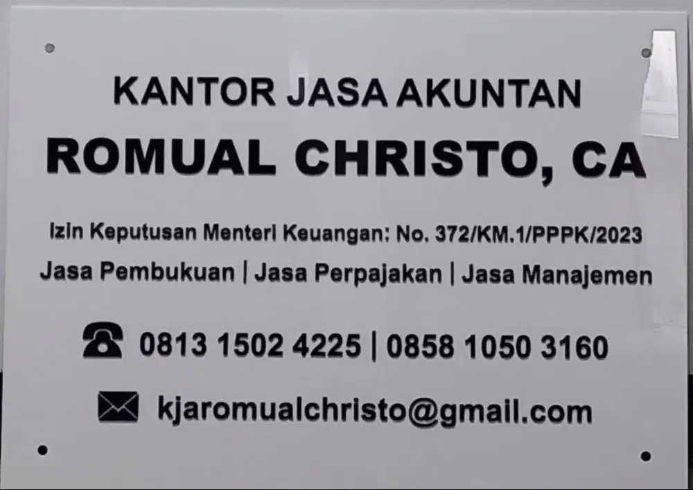 Jasa Pembukuan Akuntansi dan Perpajakan