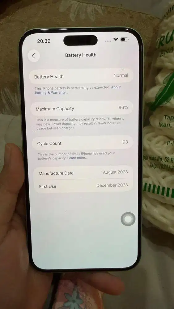 Iphone 15Plus green 128gb ibox