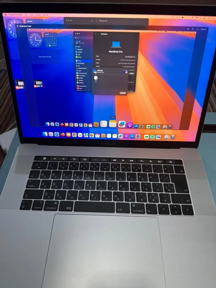 Macbook pro 2018 i9 ram 32 ssd 256 vga 16 gb bh 82%