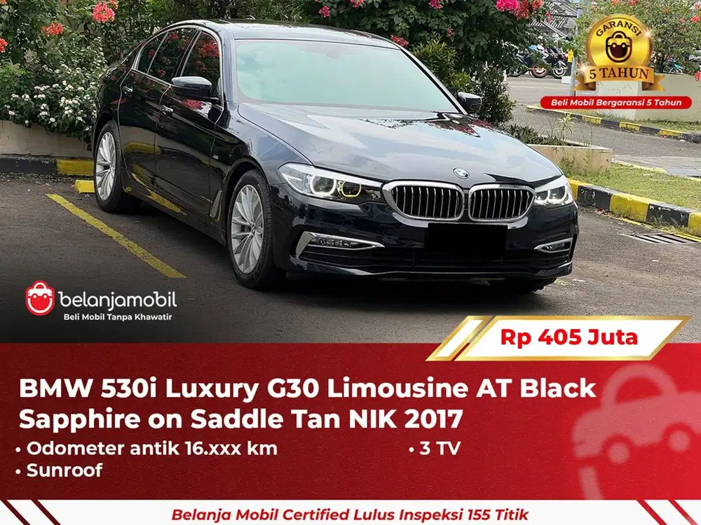 [ GARANSI 5TH ] BMW 530i 530 i Luxury G30 Limousine 2017 2018
