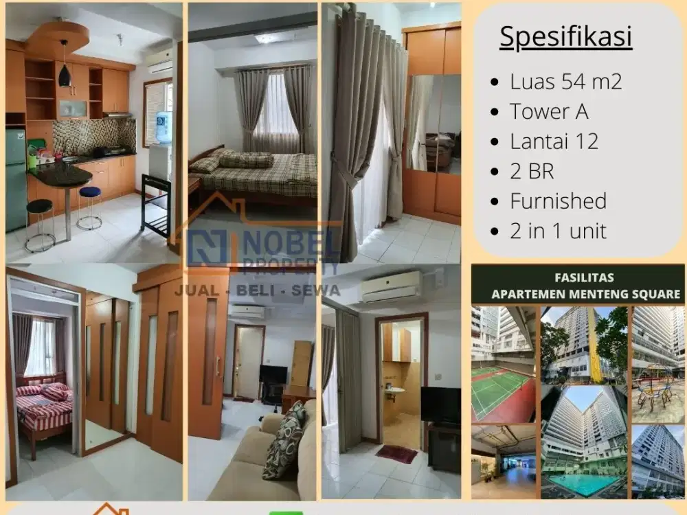 Disewakan Apartemen Mentes 2BR Furnished Lokasi Strategis Jakarta Pusat