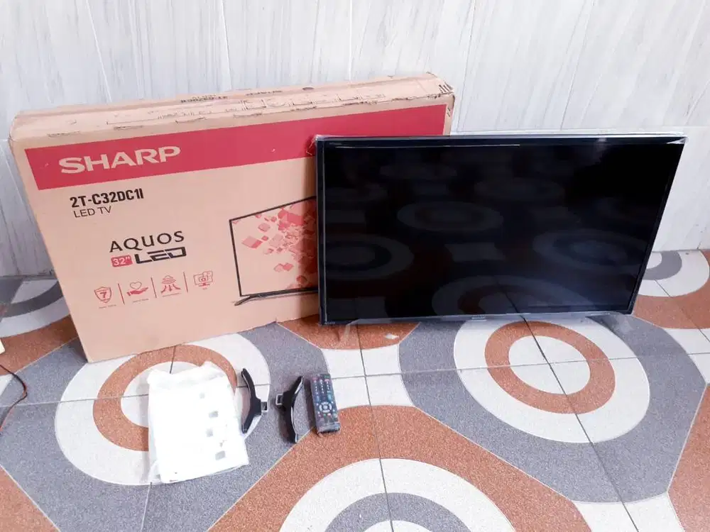 TV LED SHARP 32IN DIGITAL TV KONDISI NORMAL GARANSI 1BULAN