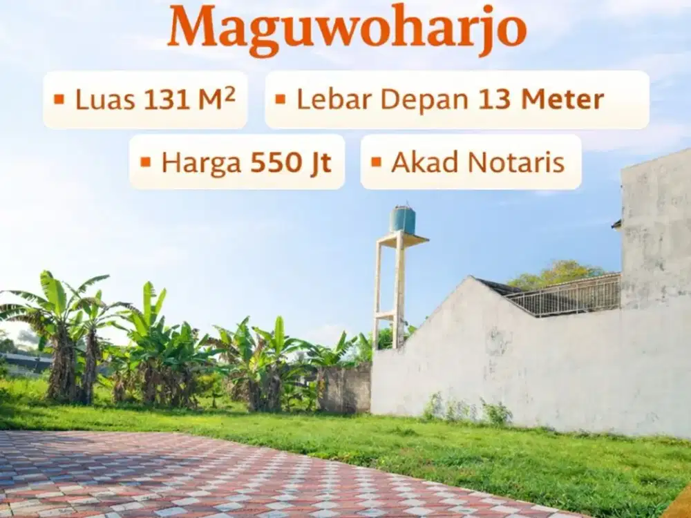 Tanah Murah Jogja Maguwoharjo Dekat Pintu Tol SHM Pekarangan