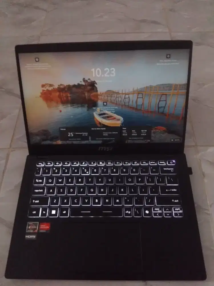 Jual MSI Modern 14 Ryzen 7 RAM 16GB – Kondisi Normal