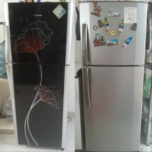 Kulkas 2 pintu Polytron dan LG